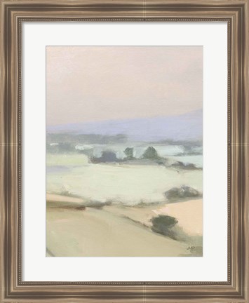 Framed Dream Valley I Neutral Crop II Print