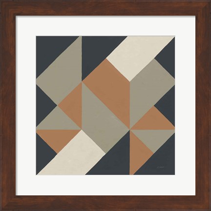 Framed Triangles I Highland Print