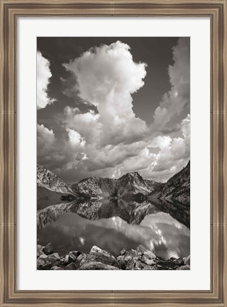 Framed Sawtooth Lake Reflection II Print