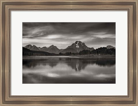 Framed Oxbow Bend Sunrise Print