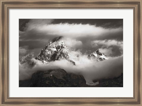 Framed Grand Teton Clouds Print