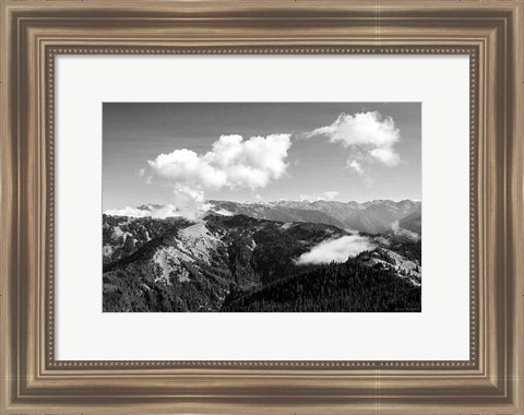 Framed Olympic Mountains II Print