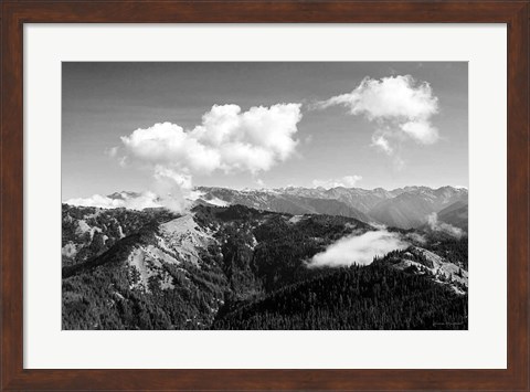 Framed Olympic Mountains II Print