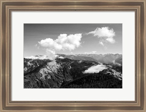 Framed Olympic Mountains II Print