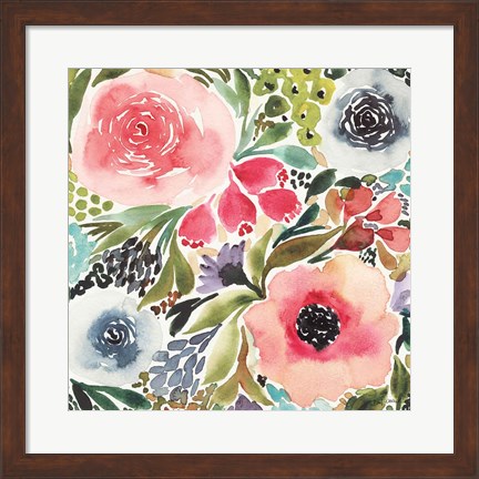 Framed Ode to Spring III Print