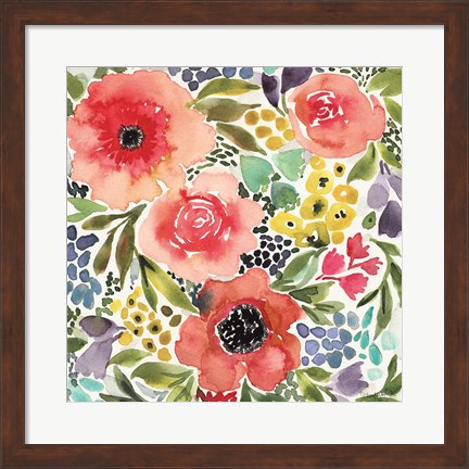 Framed Ode to Spring II Print