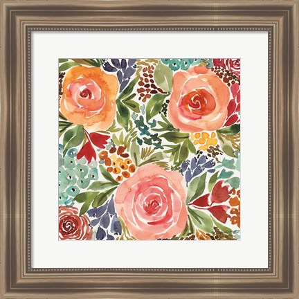 Framed Ode to Spring I Print