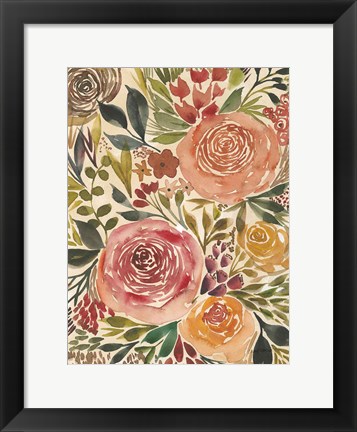 Framed Antique Garden IV Print