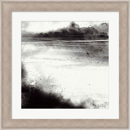 Framed Misty Landscape I Print