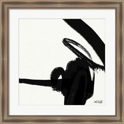 Framed Black and White Abstract II Print