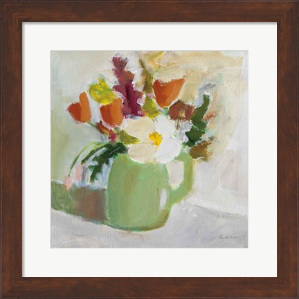 Framed Spring in a Green Pitcher Print