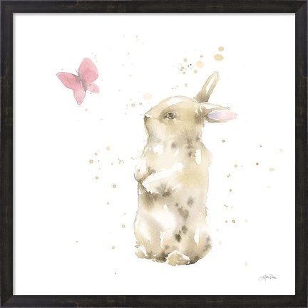 Framed Dreaming Bunny III Print