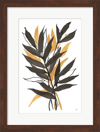 Framed Amber Palm III Print