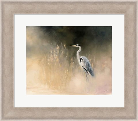 Framed Peaceful Egret Print