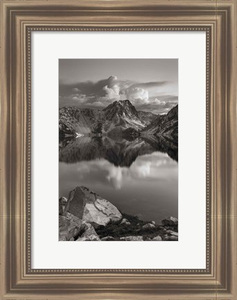 Framed Sawtooth Lake Sawtooth Mountains Idaho Print