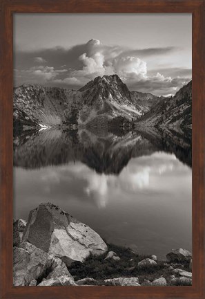 Framed Sawtooth Lake Sawtooth Mountains Idaho Print