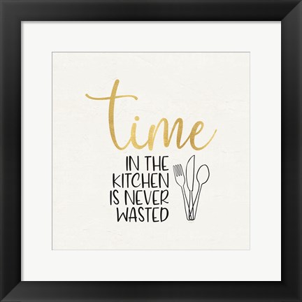 Framed Kitchen Art VII-Time Print