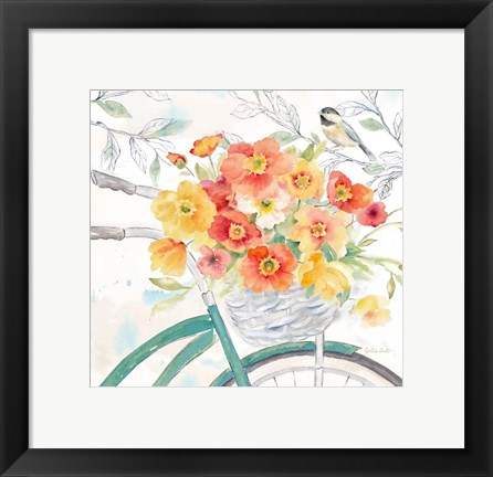 Framed Happy Poppies II Print