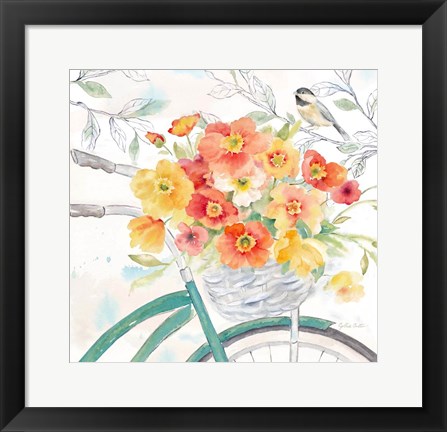 Framed Happy Poppies II Print