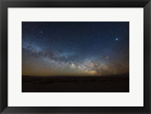 Framed Winter Milky Way Core Rise Print