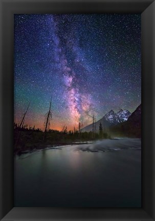 Framed Display Milky Way String Lake Print