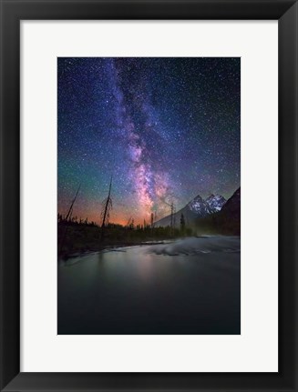 Framed Display Milky Way String Lake Print