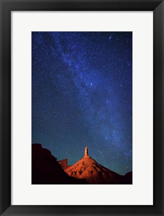 Framed Castleton Tower Stars Print