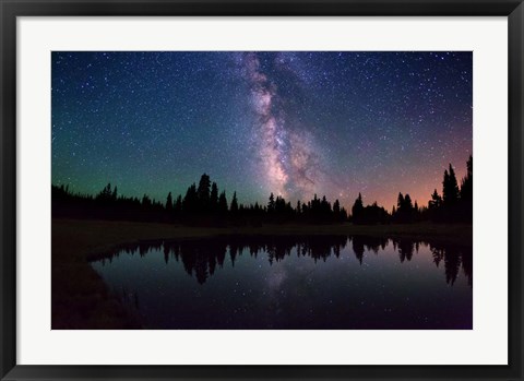 Framed Celestial Wilderness Print