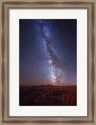 Framed Milky Way over Bryce Canyon Print