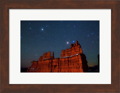 Framed Stars over the Fortress - Bryce Canyon Print