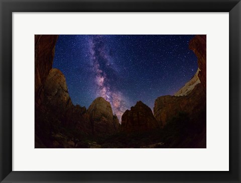 Framed Stars Big Bend Zion Print