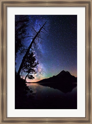 Framed Stars over Jenny Lake Print