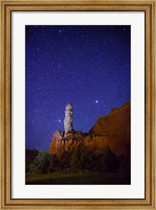 Framed Stars over Kodachrome Basin Print