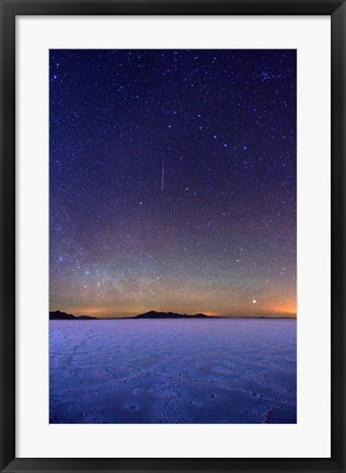 Framed Stars over Salt Flats Print