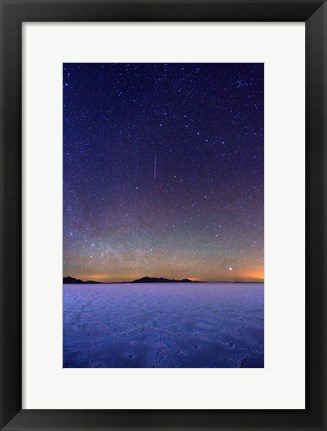 Framed Stars over Salt Flats Print