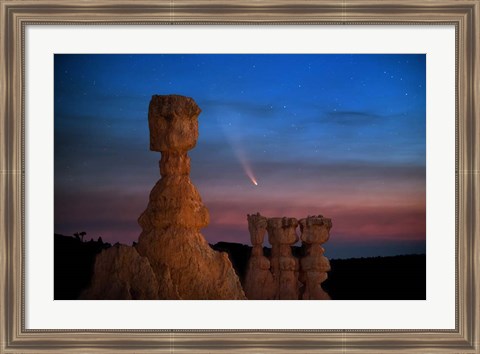 Framed Thors Hammer Comet Print