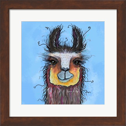 Framed Llama Print