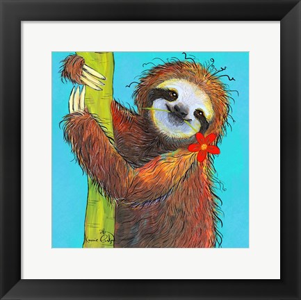 Framed Sloth Print