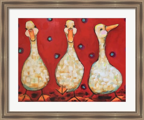 Framed 3 Ducks Print