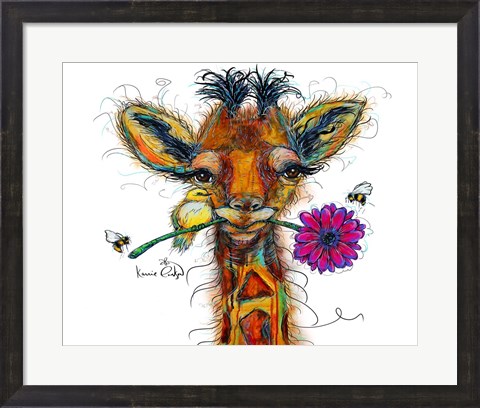 Framed Giraffe Print