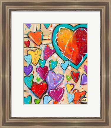 Framed Heart Explosion Print