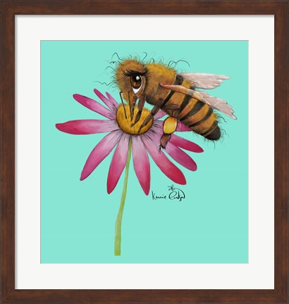 Framed Honey Bee Print