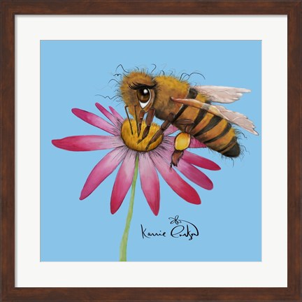 Framed Honey Bee 2 Print