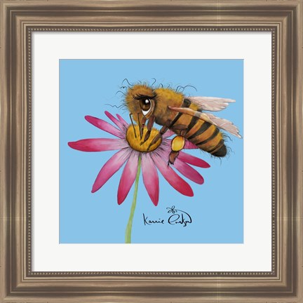 Framed Honey Bee 2 Print