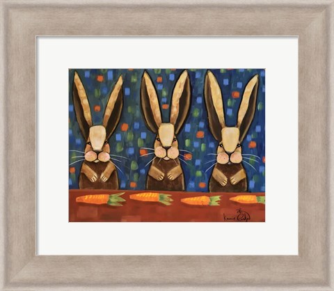 Framed Rabbits Print