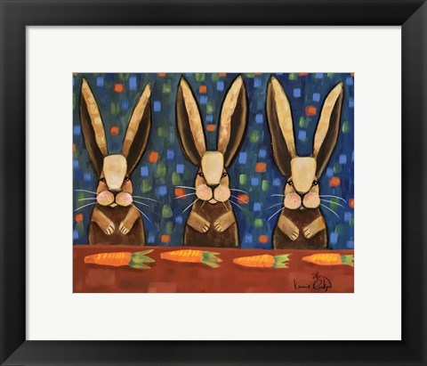 Framed Rabbits Print