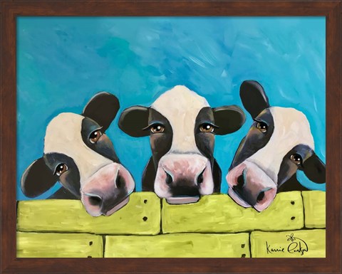 Framed Cows Print