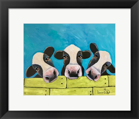 Framed Cows Print