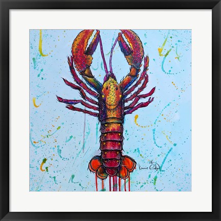 Framed Lobster Print