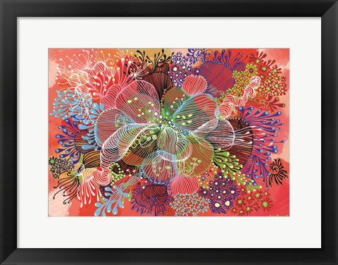 Framed Flower of Dharma Print